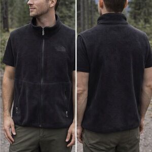 Vintage The North Face Denali Fleece Vest Black Small Made in USA 90s Gorpcore